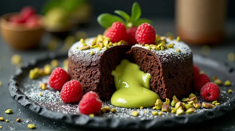 Pistachio Chocolate Lava Cake