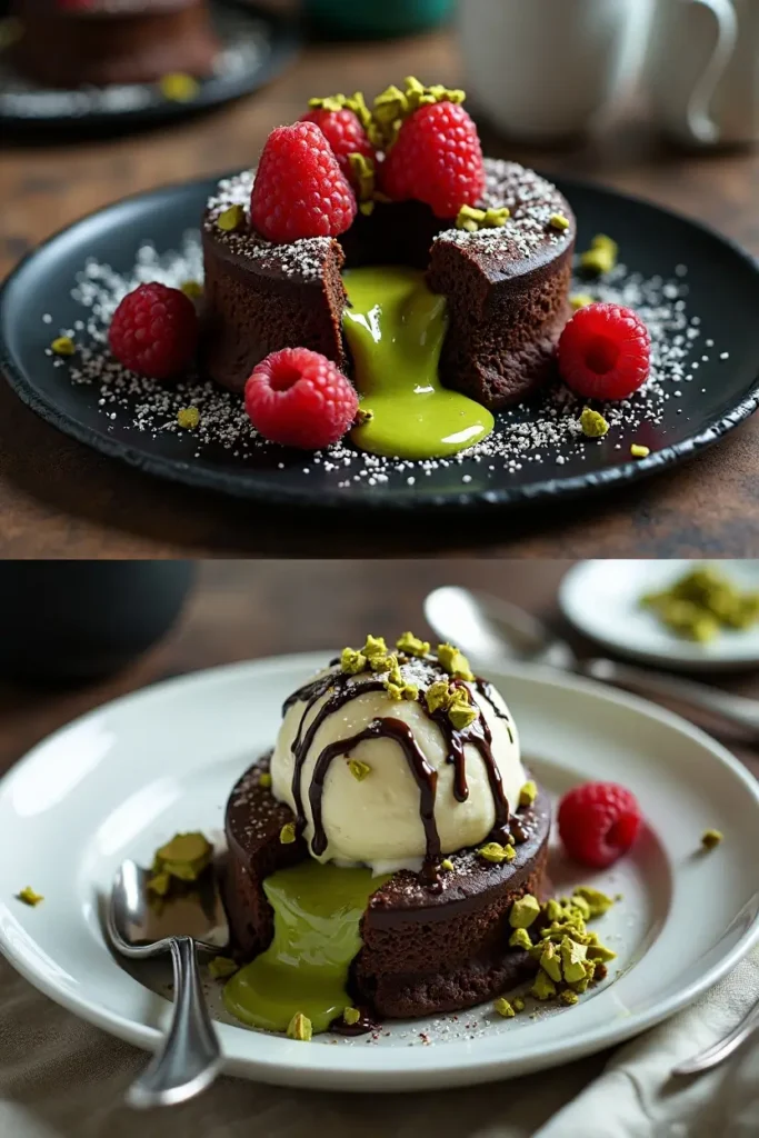 Pistachio Chocolate Lava Cake