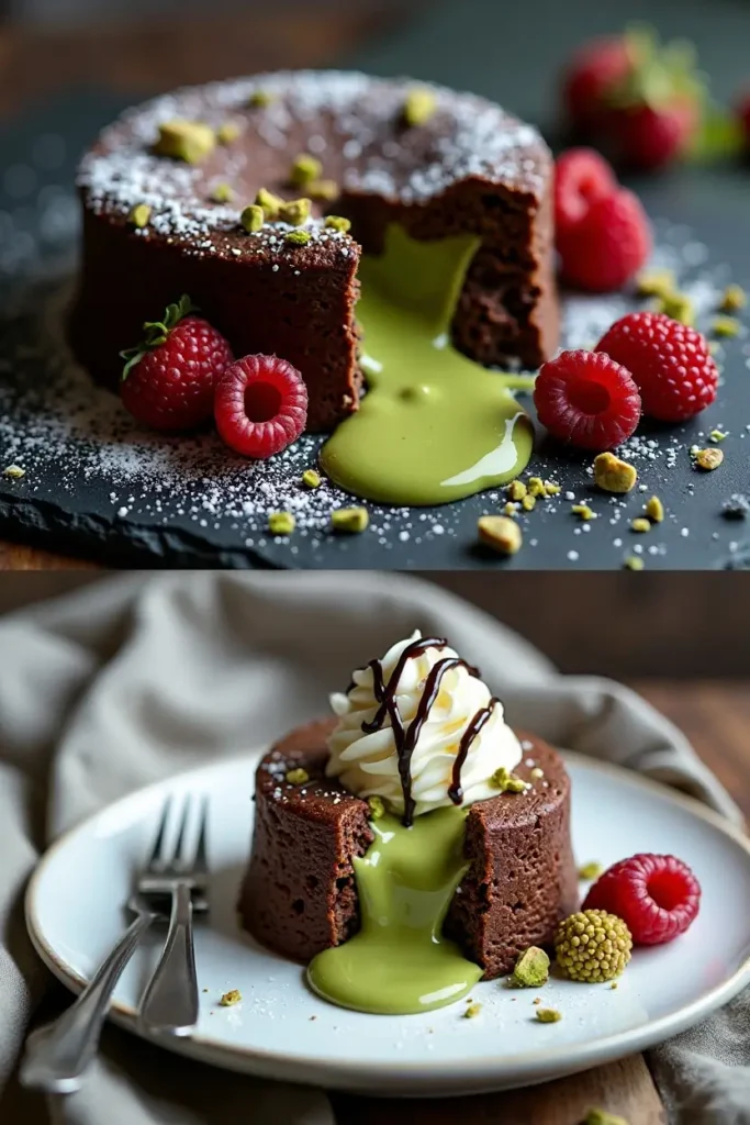 Pistachio Chocolate Lava Cake